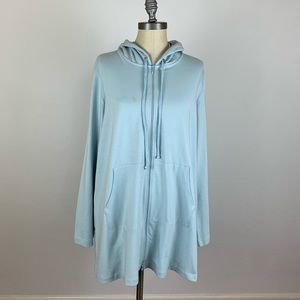 Eileen Fisher Sky Blue Hoodie Jacket